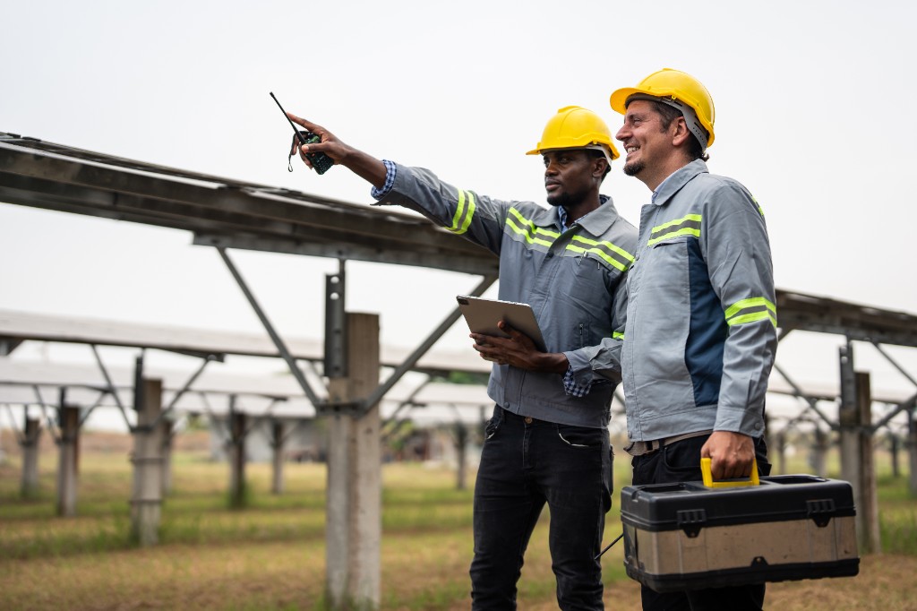 Solar farm site work